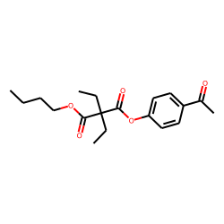 Diethylmalonic acid, 4-acetylphenyl butyl ester