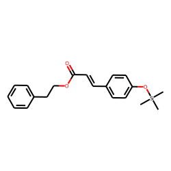 Phenylethyl (E)-p-coumarate, mono-TMS