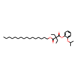 Diethylmalonic acid, hexadecyl 2-isopropoxyphenyl ester