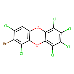 7-bromo,1,2,3,4,6,8-hexachloro-dibenzo-dioxin