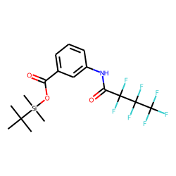 3-Aminobenzoic acid, N-heptafluorobutyryl-, tert.-butyldimethylsilyl ester