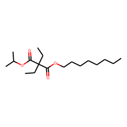 Diethylmalonic acid, isopropyl octyl ester