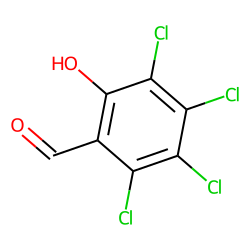 Benzaldehyde, 2-hydroxy, tetrachloro