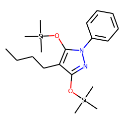 4-Butyl-1-phenylpyrazolidine-3,5-diol, O,O'-bis(trimethylsilyl ether