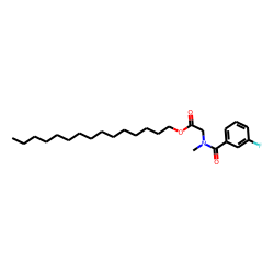 Sarcosine, N-(3-fluorobenzoyl)-, pentadecyl ester