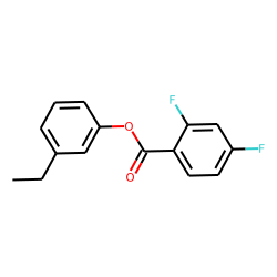 2,4-Difluorobenzoic acid, 3-ethylphenyl ester