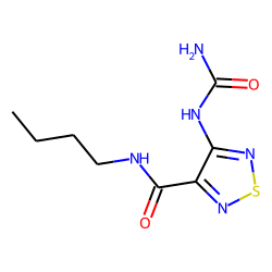 1,2,5-Thiadiazole, 3-(n-butylcarbamoyl)-4-ureido-