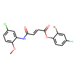 Fumaric acid, monoamide, N-(5-chloro-2-methoxyphenyl)-, 2-bromo-4-fluorophenyl ester
