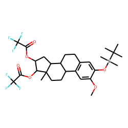 1,3,5(10)-Oestratriene-2-methoxy-3,16«alpha»,17«beta»-triol, 3-TBDMS-16,17-TFA