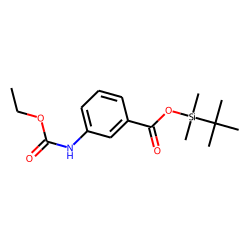 3-Aminobenzoic acid, ethoxycarbonylated, TBDMS