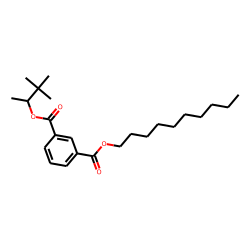 Isophthalic acid, decyl 3,3-dimethylbut-2-yl ester