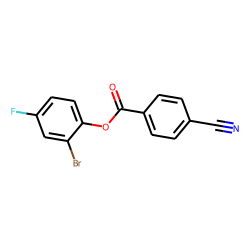 4-Cyanobenzoic acid, 2-bromo-4-fluorophenyl ester