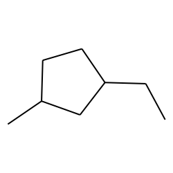 Cyclopentane, 1-ethyl-3-methyl-, trans-