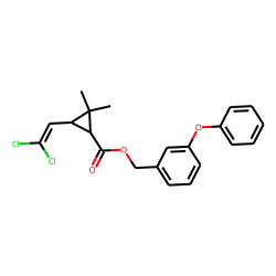 Cyclopropanecarboxylic acid, 3-(2,2-dichloroethenyl)-2,2-dimethyl-, (3-phenoxyphenyl)methyl ester, trans-