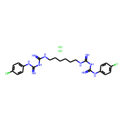1,1'-Hexamethylenebis[5-(p-chlorophenyl)-biguanide]-, dihydrochloride