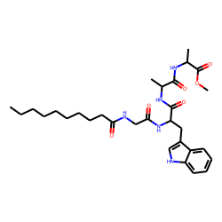 L-Alanine, N-[N-[N-[N-(1-oxodecyl)glycyl]-L-tryptophyl]-L-alanyl]-, methyl ester