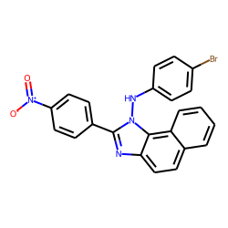 1H-naphth[1,2-d]imidazole, 1-(p-bromoanilino)-2-(p-nitrophenyl)-