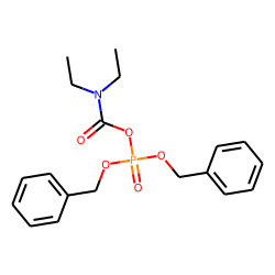 Carbamic acid, n,n-diethyl-, anhydride with dibenzyl phosphate