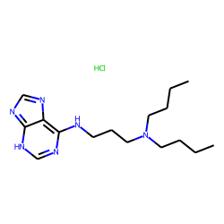 9H-purine, 6(3-dibutylaminopropylamino)-, hydrochloride
