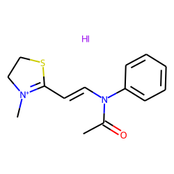Thiazolinium, 3-methyl-2-[2-(n-phenylacetamido)vinyl]-2-iodide