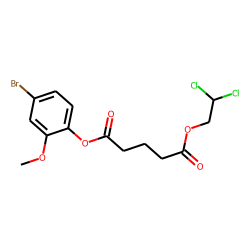 Glutaric acid, 2,2-dichloroethyl 4-bromo-2-methoxyphenyl ester