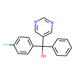Phenyl-(4-fluorophenyl)-(5-pyrimidinyl)carbinol