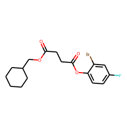 Succinic acid, cyclohexylmethyl 2-bromo-4-fluorophenyl ester