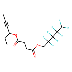 Succinic acid, hex-4-yn-3-yl 2,2,3,3,4,4,5,5-octafluoropentyl ester