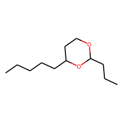 1,3-Dioxane, 2-propyl-4-pentyl, 2S,4R