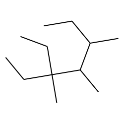 3,4,5-Trimethyl, 5-ethyl, heptane, a