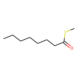 Octanethioic acid, S-methyl ester