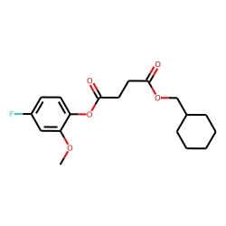 Succinic acid, cyclohexylmethyl 4-fluoro-2-methoxyphenyl ester