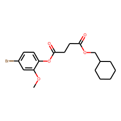 Succinic acid, cyclohexylmethyl 4-bromo-2-methoxyphenyl ester