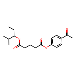Glutaric acid, 2-methylpent-3-yl 4-acetylphenyl ester