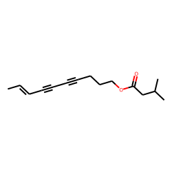 (E)-Deca-8-en-4,6-diyn-1-yl 3-methylbutanoate