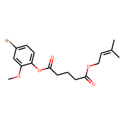 Glutaric acid, 3-methylbut-2-en-1-yl 4-bromo-2-methoxyphenyl ester