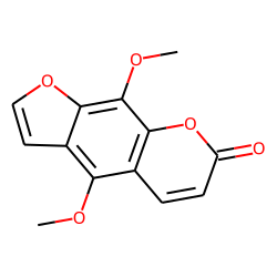 7H-Furo[3,2-g][1]benzopyran-7-one, 4,9-dimethoxy-
