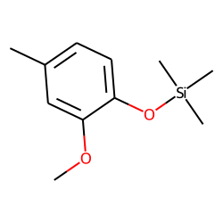 4-Methyl-2-methoxyphenol, TMS ether