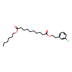 Sebacic acid, 3-chlorophenethyl hexyl ester