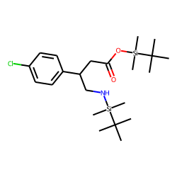 (.+/-.)-Baclofen, N-(tert-butyldimethylsilyl)-, tert-butyldimethylsilyl ester