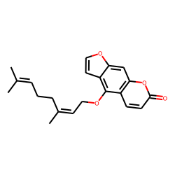 4-([(2E)-3,7-dimethyl-2,6-octadienyl]oxy)-7h-furo[3,2-g]chromen-7-one