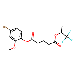 Glutaric acid, 1,1,1-trifluoroprop-2-yl 4-bromo-2-methoxyphenyl ester