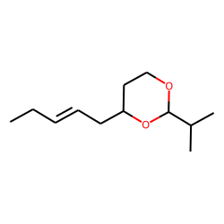 1,3-Dioxane, 2-isopropyl-4-(2-pentenyl), 2R,4R