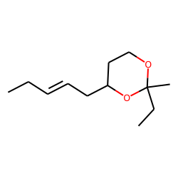 1,3-Dioxane, 2-ethyl-2-methyl-4-(2-pentenyl), 2R,4R