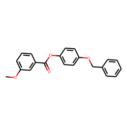 Benzoic acid, 3-methoxy-, 4-benzyloxyphenyl ester