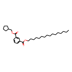 Isophthalic acid, cyclopentylmethyl hexadecyl ester