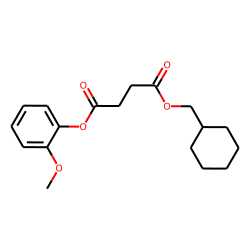 Succinic acid, cyclohexylmethyl 2-methoxyphenyl ester