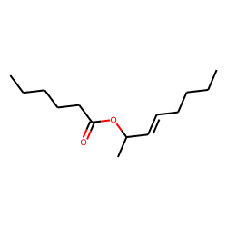 Hexanoic acid, oct-3-en-2-yl ester