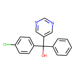 Phenyl-(4-chlorophenyl)-(5-pyrimidinyl)carbinol