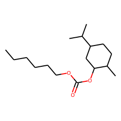 Carbonic acid, (1R)-(-)-menthyl hexyl ester